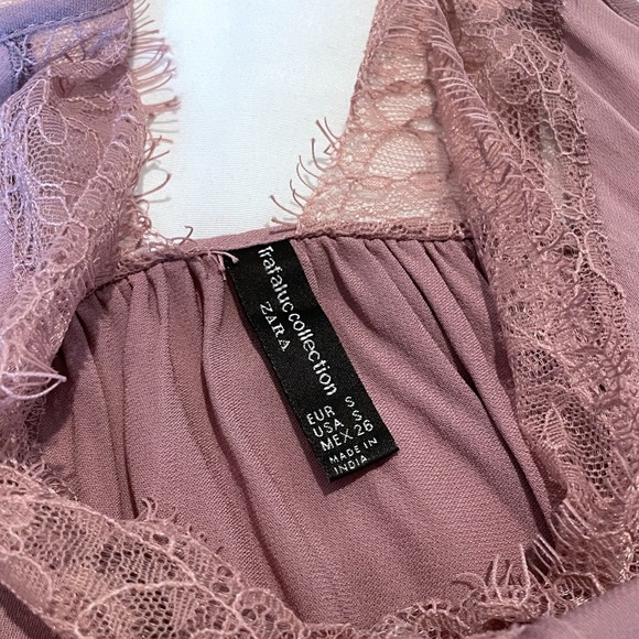 @ZARA laced top 🎀 size: S // GOOD condition - Picture 3 of 5